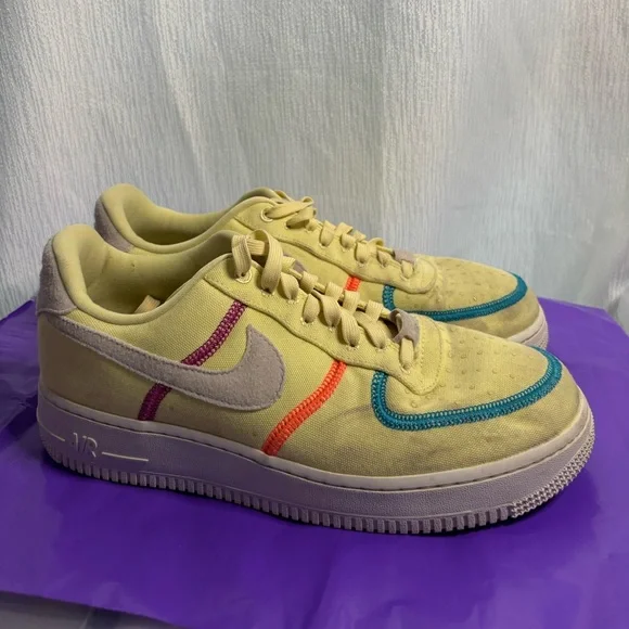 Nike Air Yellow Sneakers Size 9 - Picture 1 of 5